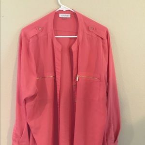 Calvin Klein Coral Blouse